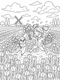 Georgia & Souci In The Tulips