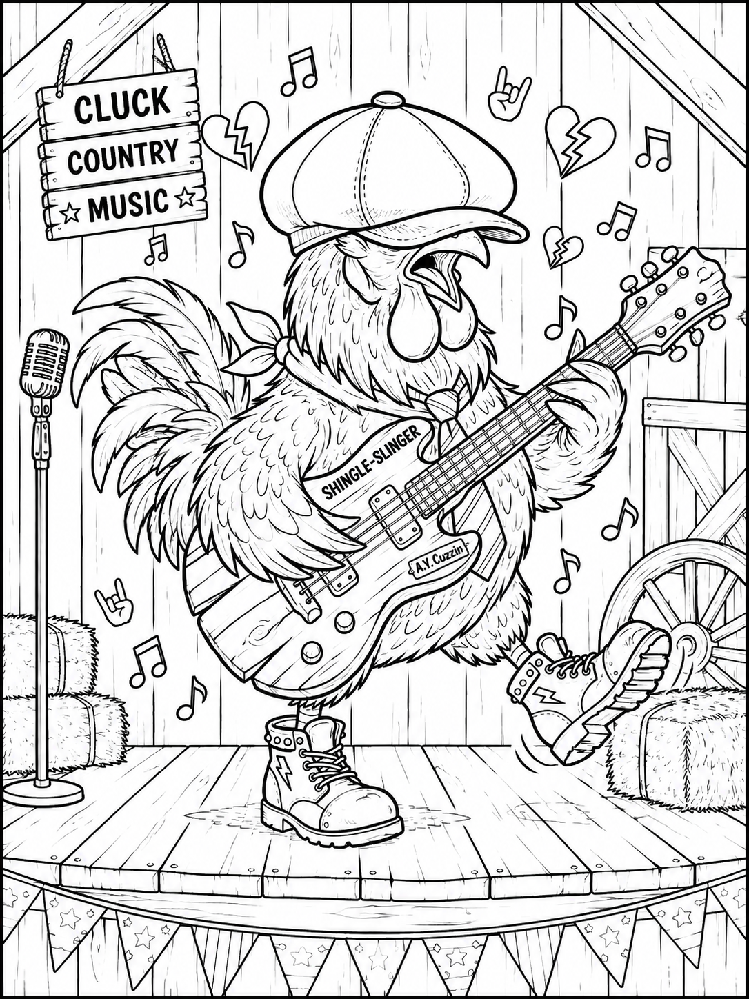 Angus Thundercluck Colour In